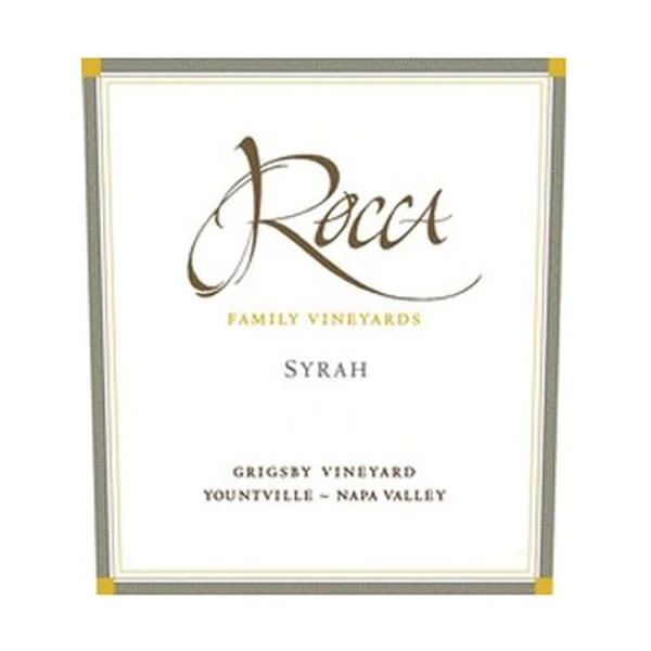 2008 Rocca Family Vineyards Syrah Grigsby Vineyard Yountville