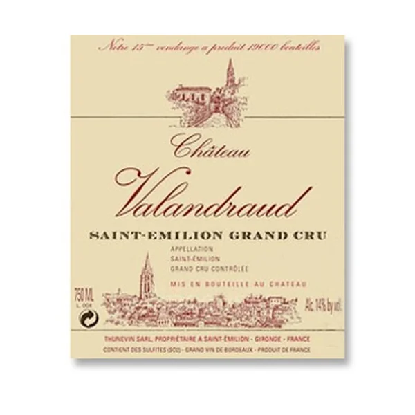 2012 Chateau Valandraud Saint-Emilion 1st Grand Cru Classe