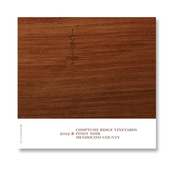 2012 Comptche Ridge Vineyards Pinot Noir Mendocino County