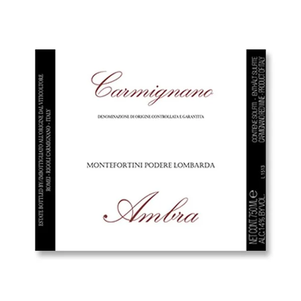2012 Fattoria Ambra Carmignano Montefortini Podere Lombarda