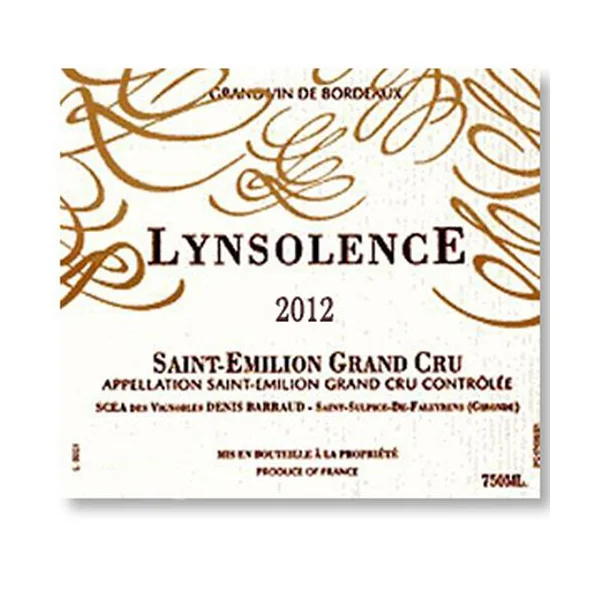 2012 Lynsolence Saint-Emilion Grand Cru