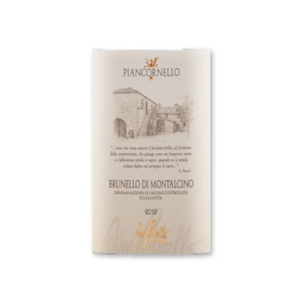 2012 Piancornello Brunello di Montalcino Riserva