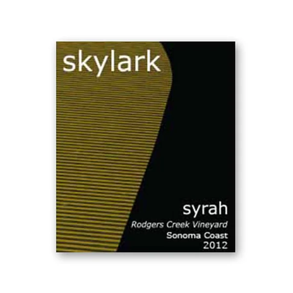2012 Skylark Syrah Rodgers Creek Vineyard Sonoma Coast