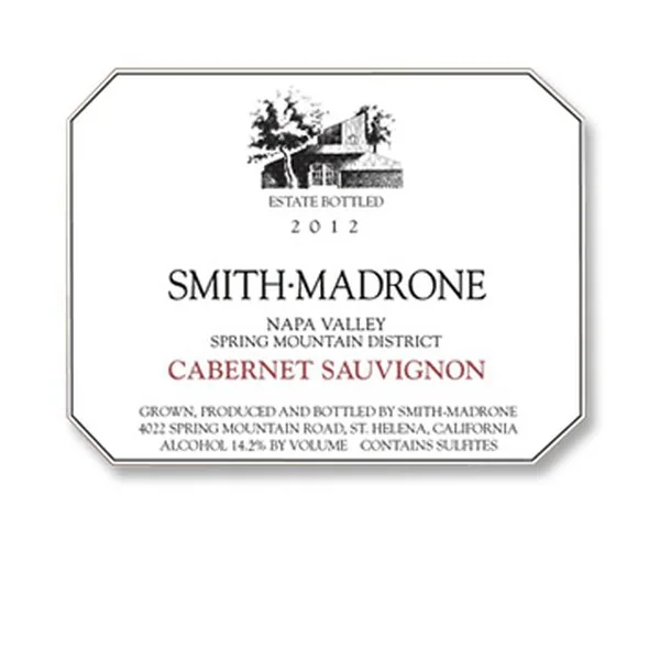 2012 Smith-Madrone Vineyards Cabernet Sauvignon Spring Mountain