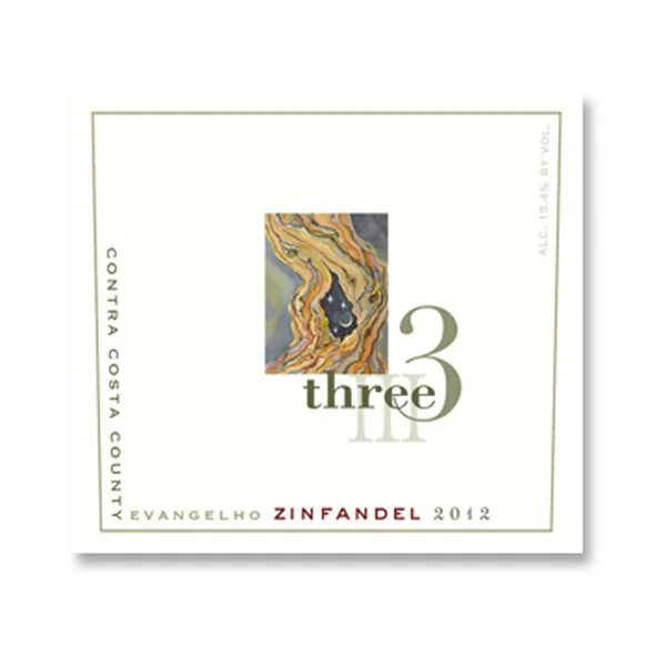 2012 Three Wine Company Zinfandel Evangelho Contra Costa County
