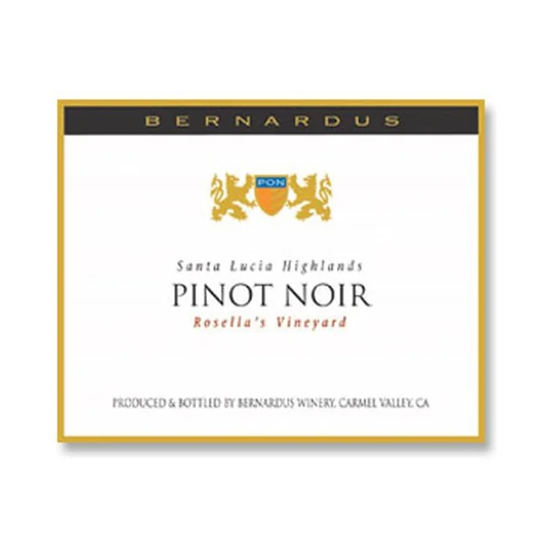 2013 Bernardus Pinot Noir Rosella's Vineyard Santa Lucia Highlands