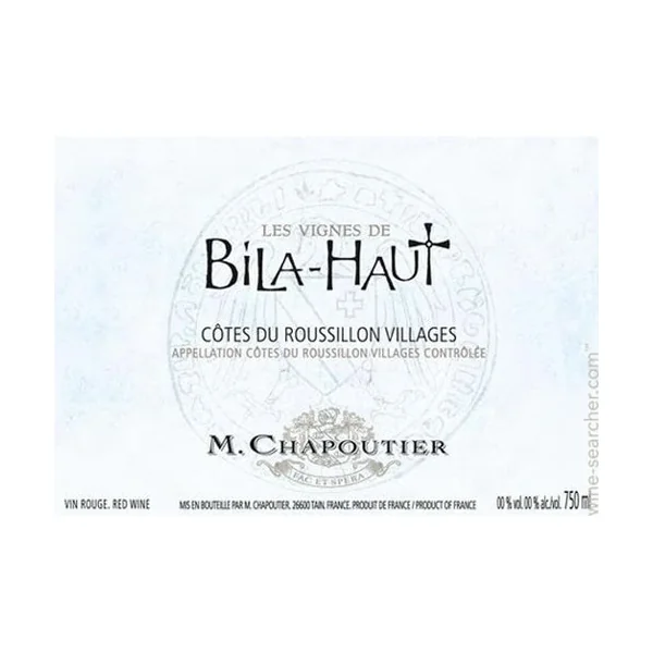 2013 Bila Haut Cotes de Roussillon Villages les Vignes de la Haut