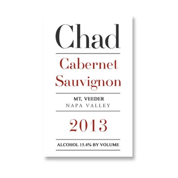2013 Chad Cabernet Sauvignon Mt. Veeder