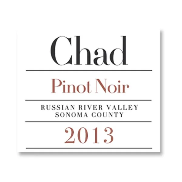 2013 Chad Pinot Noir Russian River Valley Sonoma County