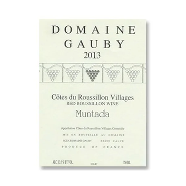 2013 Domaine Gauby Muntada Côtes du Roussillon Villages