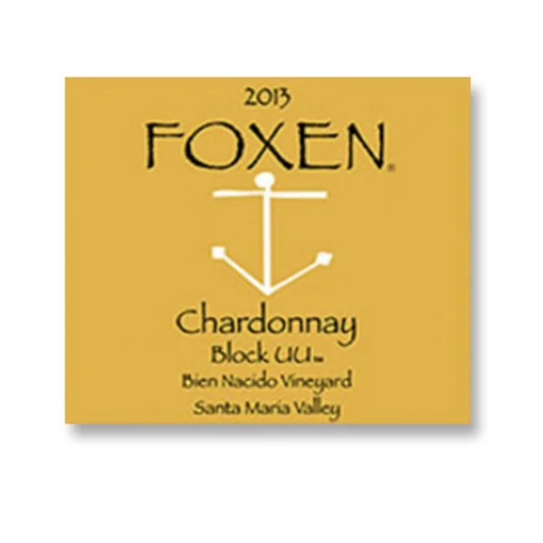 2013 Foxen Winery Chardonnay Bien Nacido Vineyard Block UU Santa Maria Valley
