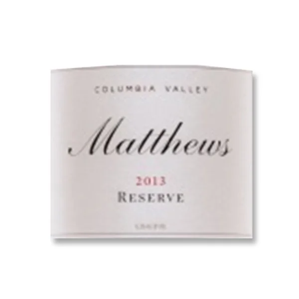 2013 Matthews Estate Reserve Columbia Valley