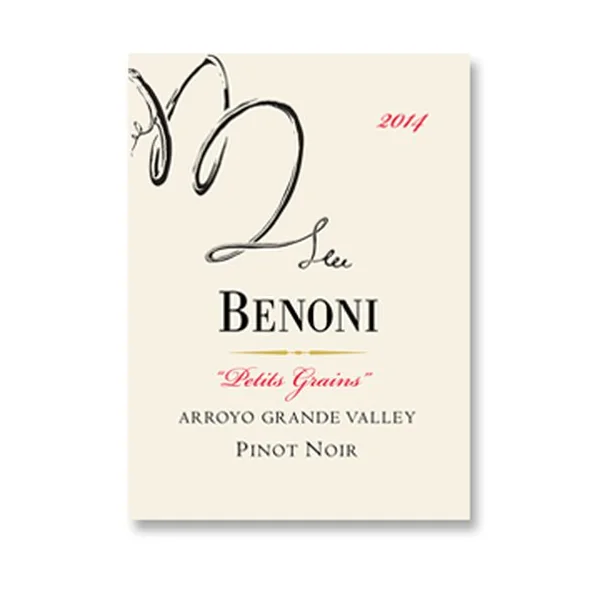 2014 Benoni Pinot Noir Petits Grains Arroyo Grande Valley