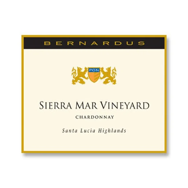 2014 Bernardus Chardonnay Sierra Mar Vineyard Santa Lucia Highlands