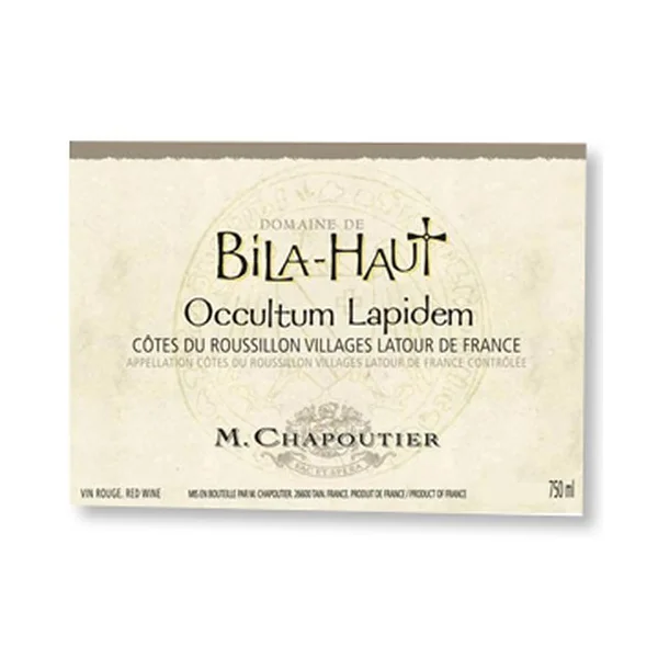 2014 Bila Haut Cotes de Roussillon Villages Latour de France Occultum Lapidem