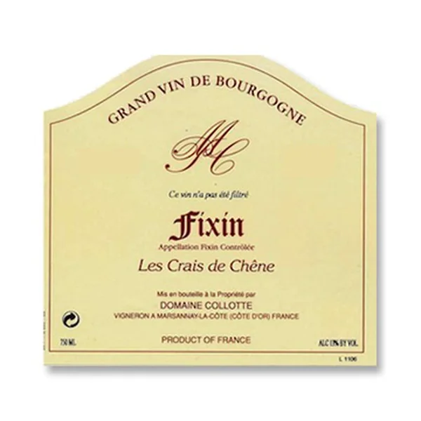 2014 Domaine Collote Fixin VV Crais de Chenes
