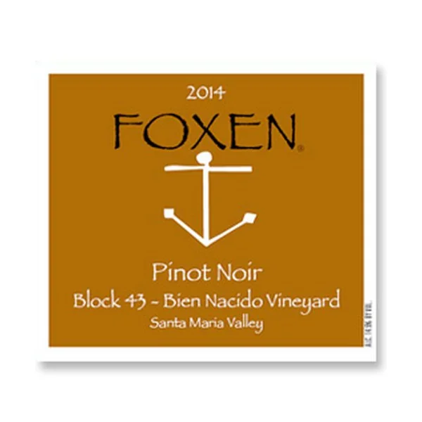 2014 Foxen Winery Pinot Noir Block 43 Bien Nacido Vineyard