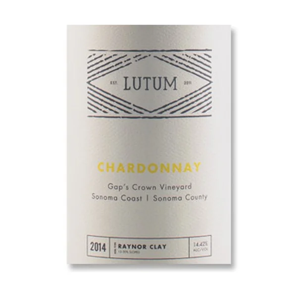 2014 Lutum Chardonnay Gap's Crown Vineyard