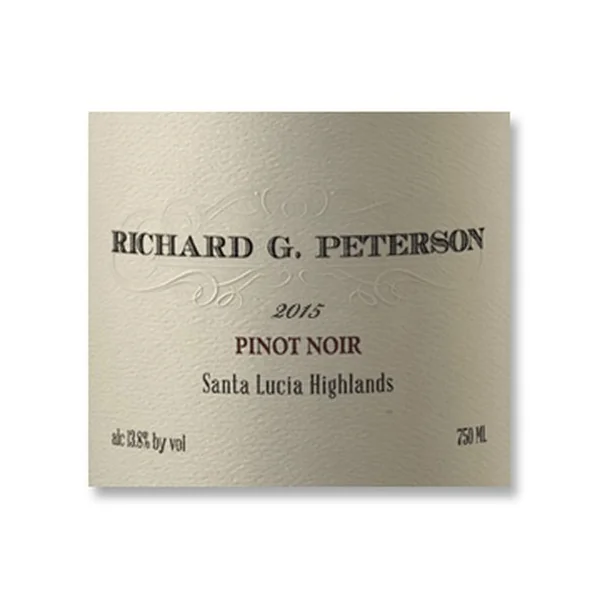 2015 Amuse Bouche Richard G Peterson Pinot Noir Santa Lucia Highlands