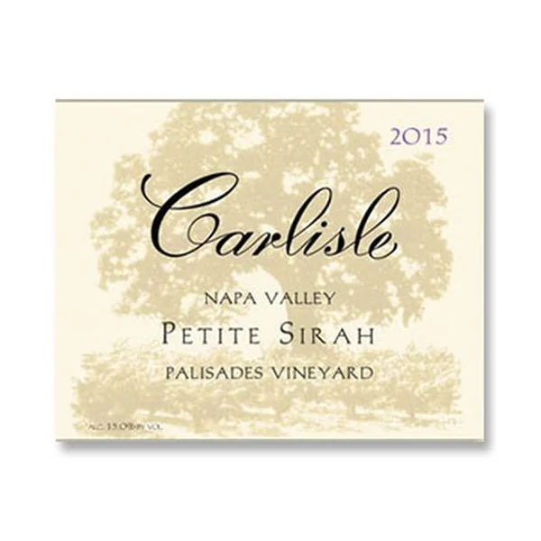 2015 Carlisle Winery Petite Sirah Palisades Vineyard Napa Valley