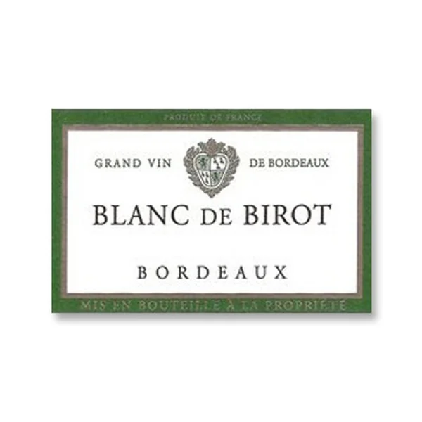 2015 Chateau de Birot Blanc de Birot Bordeaux