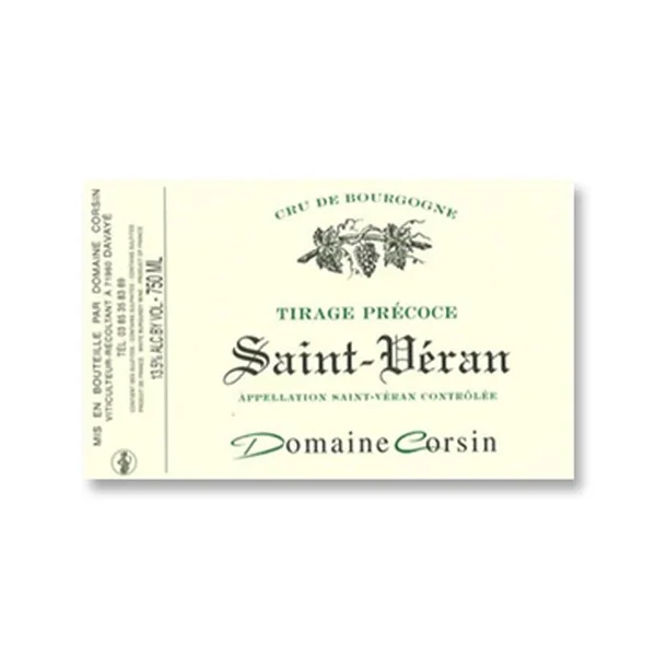2015 Domaine Corsin Saint-Veran Tirage Precoce