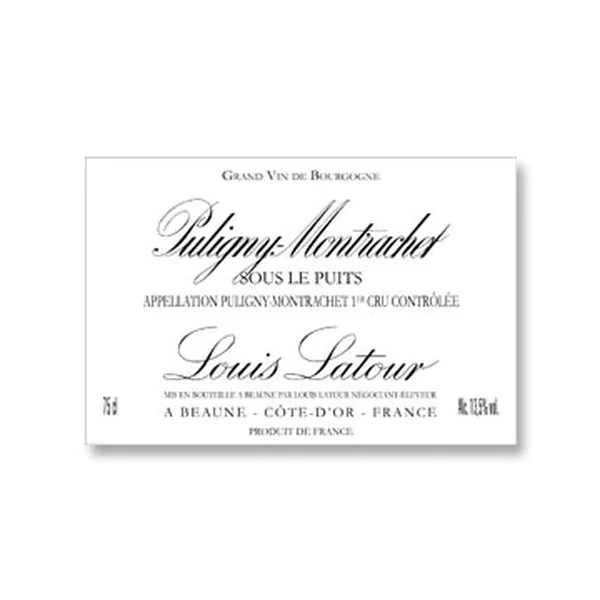 2015 Louis Latour Puligny Montrachet Sous Le Puits 1er Cru