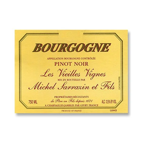 2015 Michel Sarrazin Bourgogne Rouge Les Vieilles Vignes