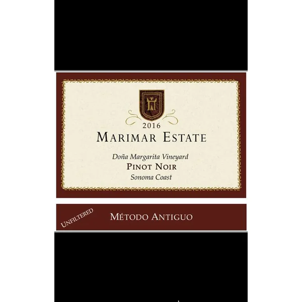2016 Marimar Estate Pinot Noir Dona Margarita Vineyard Metodo Antiguo Sonoma Coast
