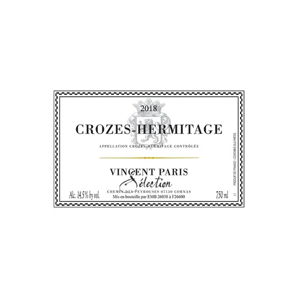 2018 Domaine Vincent Paris Crozes-Hermitage Selection Rhone
