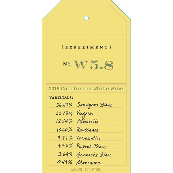 2018 Ovid White Experiment W5.8 California