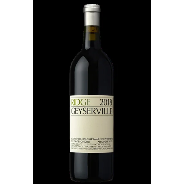2018 Ridge Vineyards Geyserville Zinfandel Blend Alexander Valley Sonoma County