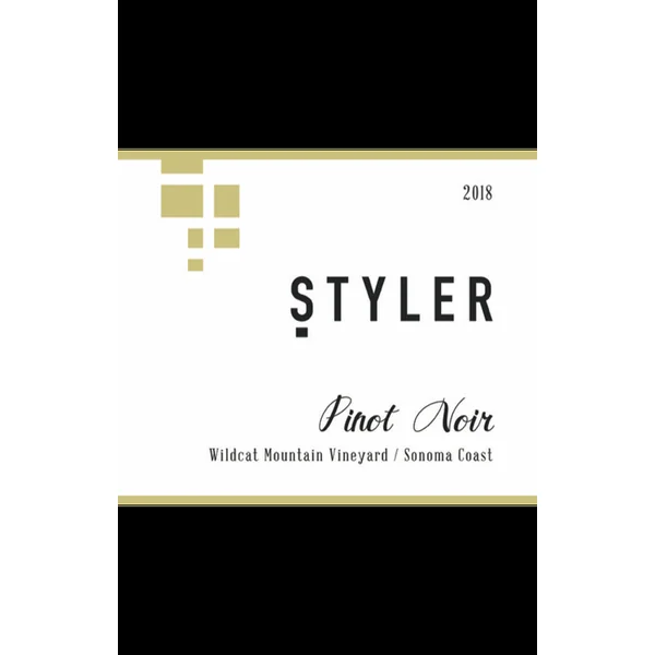 2018 Styler Pinot Noir Wildcat Mountain Vineyard Sonoma Coast
