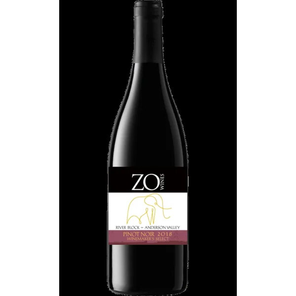 2018 Zo Wines Pinot Noir River Block Anderson Valley