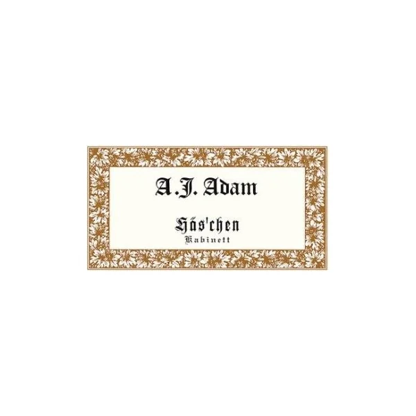 A.J. Adam Dhron Has'chen Riesling Kabinett 2022 750ml