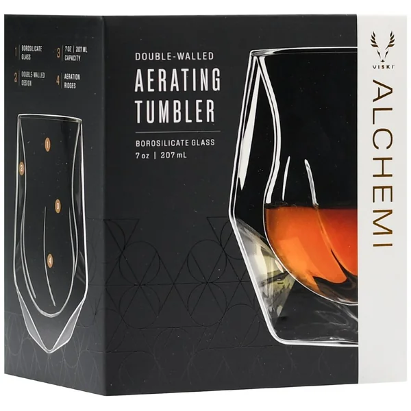Alchemi Aerating Whiskey Tumbler by Viski 7oz