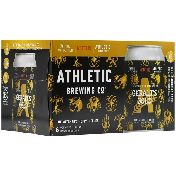 Athletic Brewing Non Alcoholic Geralts Gold Hoppy Helles 6pk 12oz Can
