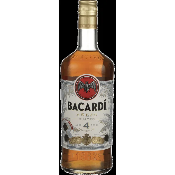 Bacardi Rum Anejo Cuatro 750ml