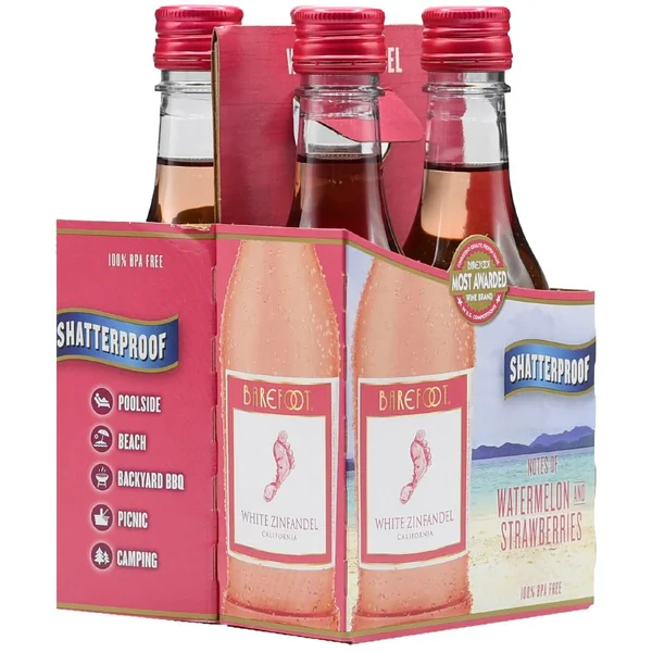 Barefoot White Zinfandel 4pk 187ml Btl