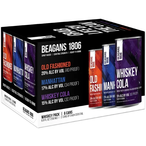 Beagans 1806 Whiskey Cocktail Pack 6pk 200ml Can