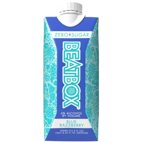 BeatBox Blue Razzberry Zero Sugar 500ml Box