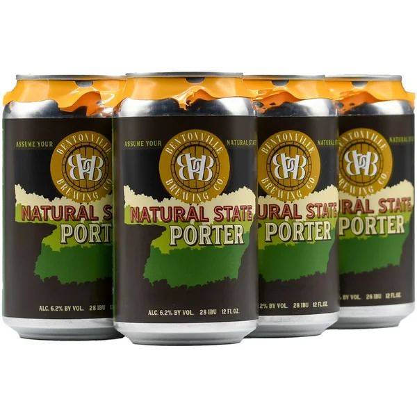Bentonville Brewing Natural State Porter 6pk 12oz Can