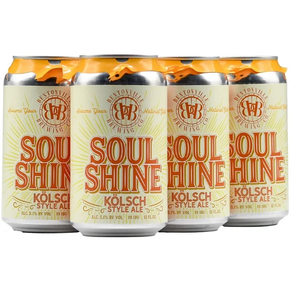 Bentonville Brewing Soul Shine Kolsch 6pk 12oz Can
