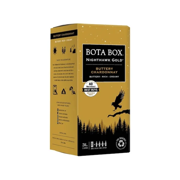 Bota Box Chardonnay Buttery Nighthawk Gold NV 3.0Ltr
