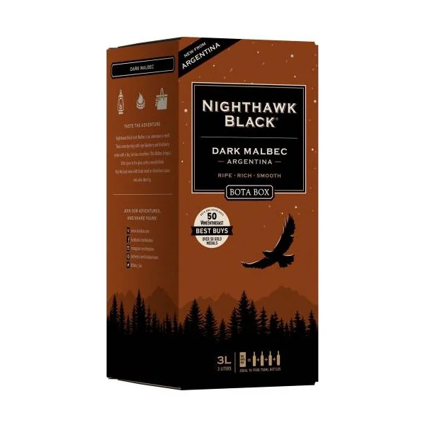 Bota Box Dark Malbec Nighthawk Black NV 3.0Ltr