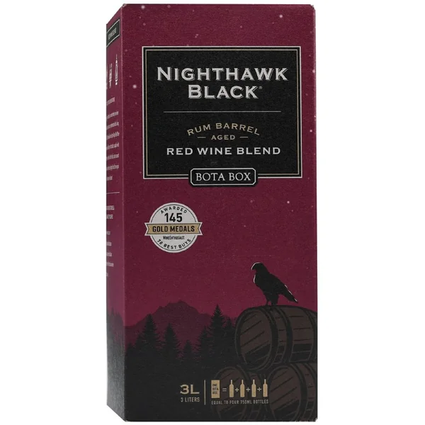 Bota Box Nighthawk Black Rum Aged Red Blend 3L