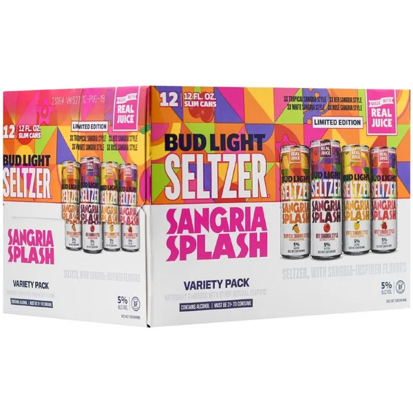 Bud Light Seltzer Sangria Splash Variety Pack 12pk 12oz Can