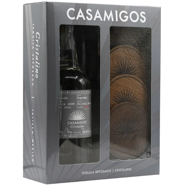 Casamigos Reposado Cristalino with Coasters 750ml