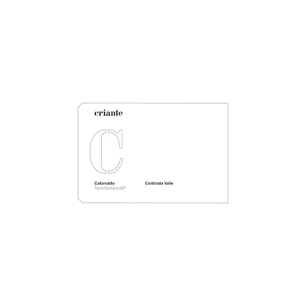 Criante Catarratto IGP "C- Contrada Valle" 2023 750ml