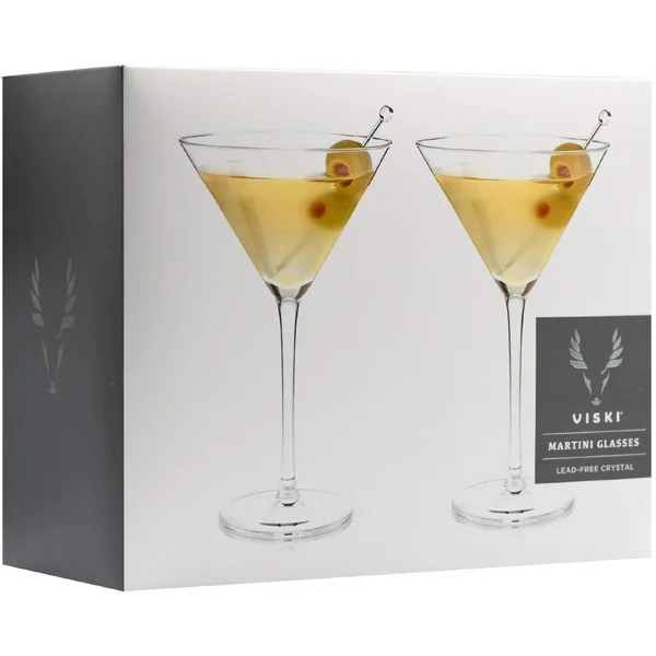Crystal Stemmed Martini Glasses by Viski